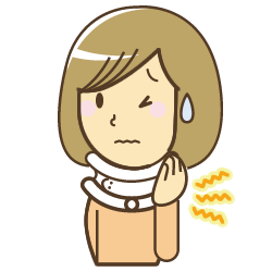 むち打ちの女性